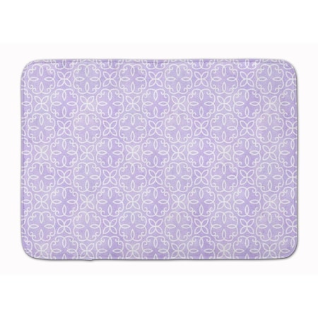 Carolines Treasures Gemoetric Circles on Purple Watercolor Machine Washable Memory Foam Mat BB7494RUG